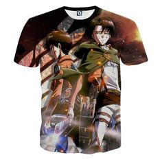 Planets best attack on titan tshirt, out of huge collection of attack on titan merchandise. Perfect for attack on titan anime costume. Hand picked attack on titan anime merchandise. #attackontitan #Anime #tshirt" Eren Levi, Attack On Titan Shirt, Dope Style, Levis T Shirt, 3d Shirt, Dope Fashion, Dope Outfits