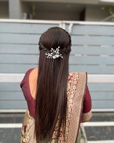 Silk Sarees With Price, Hairstyle Tutorials, Prom Hairstyles, Bridal Looks, Prom Hair, Hair Tutorial, Easy Hairstyles, Silk Sarees