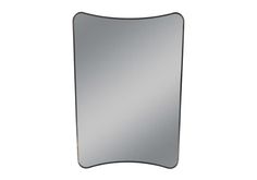 an empty mirror on a white background