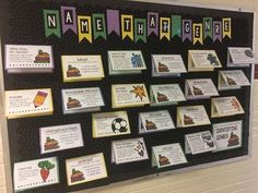 a bulletin board with different types of magnets on it and some writing about them