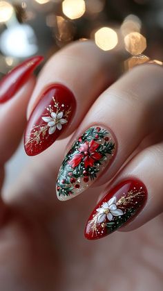 Art Noel, Candy Cane Nails, Red Christmas Nails