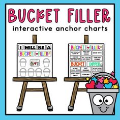 bucket filler interactive anchor chart for students to use in their writing and spelling skills