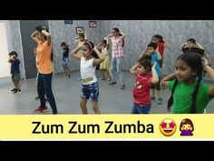 several children are dancing in a dance class with the caption zum zumba