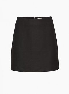 The Wilfred Classic Mini Skirt is a high-rise twill mini skirt. This is an A-line mini skirt with an invisible zipper and darted back waist. It’s cut from softly structured twill made with recycled materials, wool and LENZING™ ECOVERO™ — biodegradable fibres sourced mainly from natural beech wood and produced through an environmentally low-impact process Classic Mini Skirt, Mini Skirt Style, Suiting Fabric, Mini Pencil Skirt, Sources Of Fiber, A Line Mini Skirt, Everyday Luxuries, Classic Mini, Water Supply