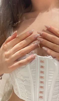 white corset nail art gem nails bling nails cassie euphoria nails jewls jules Euphoria Inspired Nails, Cassie Howard, Inspired Nails, Nails Blue, Nail Designer, Nail Art, Nails, Nail Arts