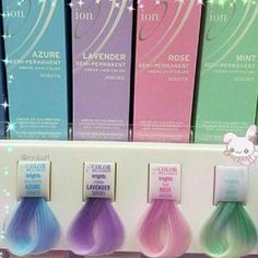 Ion Color Brilliance Semi-Permanent Hair 2 Total Tubes Included New In Box With Tag Attached No Swatching Color: Lavender 2 Full Size Pastel Beautiful Strand + Patch Test 20-40 Minute Application Highly Pigmented Color Multiple Applications Kept Sealed & Climate Controlled Top Rated Posh Ambassador Pro Level One Biz Day Fast Over 200+ Satisfied Poshers New? Use Code: Debsdrip For $10 Off Smoke & Pet Free Closet + Ion Color Brilliance, Lavender Hair Colors, Kawaii Hair, Purple Tips, Violet Pastel, Neon Hair, Hair Dyes, Semi Permanent Hair Color, Hair Color Pastel