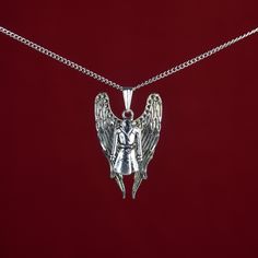 "\"I don't understand that reference.\" This handmade Cas necklace with trenchcoat and wings charms is perfect for any Castiel fan, cosplayer, or Supernatural enthusiast! Length charm: 2-3cm  Material: Sterling Silver, Stainless Steel 18K Gold Plated, Stainless Steel, Stainless Steel Gunmetal, Leather Cord and Iron (Color: Silver, Gunmetal) Pictures are taken with \"Short\"(45cm / 17,7 inch) length necklace chains Length Necklace chains:  Choker/ 35cm/ 13,8 inch Short/ 45cm / 17,7 inch  (Leather Cord Lengths) Mid / 55cm / 21,6 inch (Sterling Silver Length) Long / 65cm / 25,6 inch Custom length options are available! ♦️colors might be different due to light and angle♦️ Prio German shipping/Tracked shipping everywhere else Free Shipping on orders over 35€ worldwide with code \"ISHIPIT35\"!" Castiel Supernatural, I Don't Understand, Rainbow Necklace, Length Necklace, Silver Wings, Necklace Chain Lengths, Castiel, Feather Earrings, Leather Cord