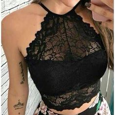 Iranian Women Fashion, Stylish Blouse, Pretty Lingerie, Top Cropped, Alternative Outfits, Teenage Fashion Outfits, Edgy Outfits, Casual Fall Outfits, Lingerie Fashion