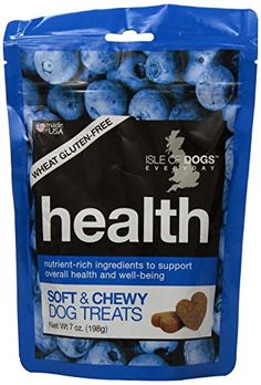 health soft and chewy dog treats with blueberries