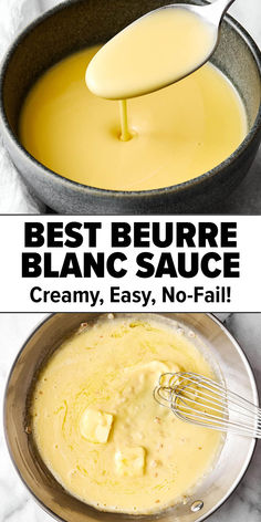 Beurre blanc sauce. Fish With White Sauce, Ber Blanc Sauce Recipe, White Wine Caper Sauce For Fish, White Wine Fish Sauce, Buttery Pasta Sauce, Best Sauce For Fish, Francaise Sauce Recipe, White Wine Sauce For Fish, Whiting Fish Recipes