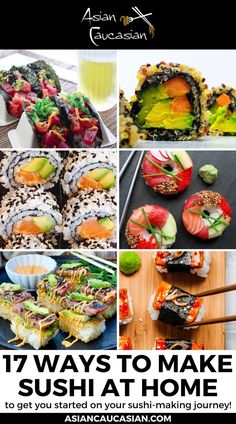 How To Make Sushi Bowls, Home Made Sushi Ideas, Sushi Recipes For Beginners, Easy Sushi Rolls, Making Sushi At Home, Baked Sushi, Cooked Sushi Recipes, Chicken Sushi