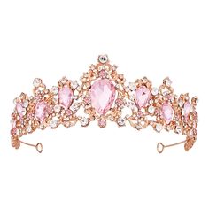 PRICES MAY VARY. ♕All Vofler tiaras are 100% handcrafted, this women tiara is handmade by durable rose gold-plated alloy, pink rhinestone and sparkle crystals-shining bright like diamond! ♕Occasions: Wear it on wedding, birthday, engagement, pageant, prom, graduation party, quinceanera, banquet, celebration, ceremony, homecoming, holiday, anniversary, theater, baby shower, bridal Showers, photography, stage productions, cosplay, costume on Halloween. It will make you more charming and pretty wit Tangled Costume, Crowns For Women, Quinceanera Pink, Bride Birthday, Rose Gold Tiara, Tiara Headpieces, Rhinestone Headpiece, Crown For Women, Gold Tiara