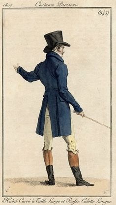 1807 Regency Mens Fashion, 1810s Fashion, Regency Dress, Regency Era, Empire Style