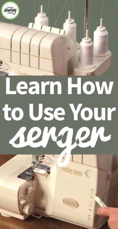 a sewing machine with the words learn how to use your singer