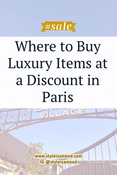 Visit these 3 affordable designer shopping sites during your next trip to Paris. Get the expensive look on a budget. Things To Buy In Paris, What To Buy In Paris, Paris Cheap, Paris Apartment Decor, Luxury Brands Shopping, Streets In Paris, Paris In October, Paris Bucket List