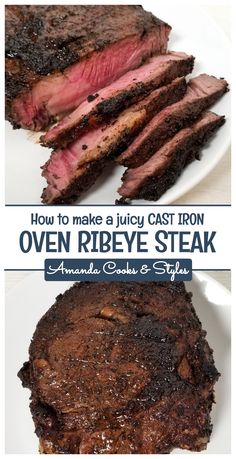 how to make a juicy cast iron oven ribeye steak