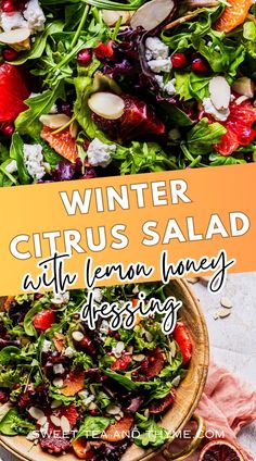 Who said winter food has to be heavy? This citrus salad with blood oranges, grapefruit, pomegranate, and goat cheese is light, refreshing, and drizzled with a dreamy lemon honey dressing. It’s basically sunshine on a plate. Goat Cheese Pomegranate, Dinner Party Salad, Grapefruit Salad