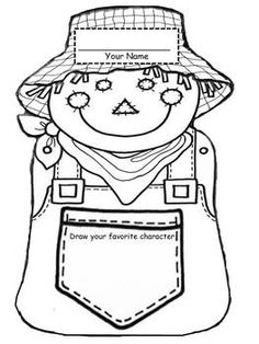 a paper doll with an apron and hat