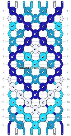 the diagram shows how to make an interlaced pattern with different colors and shapes