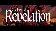 the book of revelation logo with an image of a demonic creature on it