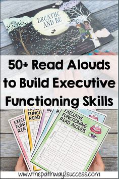 the text reads 50 read alouds to build executive functioning skills