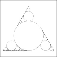 a triangle with three balls in the middle and one ball at the top, on a white background