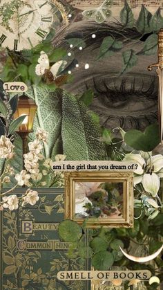 Cool Moving Wallpapers, Green Collage, Fairy Wallpaper, Moving Wallpapers, Moodboard Aesthetic, Vintage Poster Art, Aesthetic Painting, Pretty Wallpapers Backgrounds