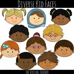 the virtual teacher's guide to diverse kid faces