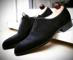 Handmade Black Suede Leather Lace up Formal Dress Shoes For Men on Storenvy Ascot Shoes, Dress Up Shoes, Quality Leather Boots, Royal Beauty, Black Men Fashion Swag, Custom Design Shoes, Blue Suede Shoes, Oxford Dress Shoes, Dress Handmade