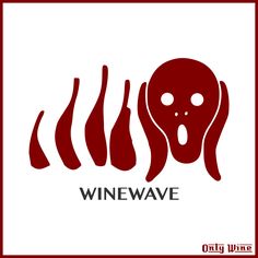 the logo for wineware with an alien face