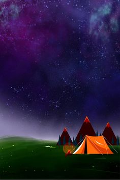 an image of a tent under the stars