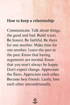 a pink background with the words how to keep a relationship