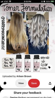 Ash Blonde All Over Color, Blonde Redken Shades Eq Formula, Shades Eq Blonde Toner Formulas, Tone Hair At Home, Toning Bleached Hair, Toner Formulas, Toner For Blonde Hair, Hair Color Placement