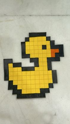 an image of a duck made out of lego blocks