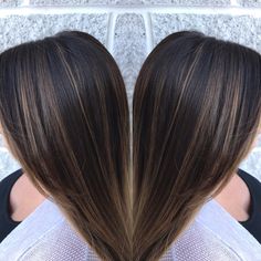 Hair Colour For Straight Black Hair, Highlights On Black Box Dye, Straight Brown Hair With Lowlights, Dark Hair With Lowlights, Black Hair With Lowlights, Brown Hair With Lowlights, Latina Hair, Blonde Highlights On Dark Hair, Black Hair Balayage