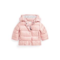 This jacket features a water-repellent shell 650-fill-power down and a snap-off hood for added protection on chilly rainy days. A metallic hue and peplum hem make it extra cute. Peplum Jacket, Peplum Hem, Girls Jacket, Rainy Days, Girls Shopping, Outerwear Jackets, Down Jacket, Water Repellent