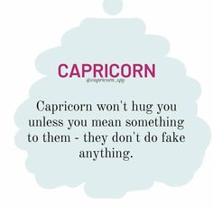 the caption for capricorn is shown in pink and white, with an image of