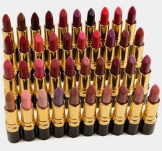 Revlon Lipstick Swatches, Baddie Attitude, Revlon Blush, Mua Kit, Lipstick Tattoos, Lips Color, Revlon Lipstick, Revlon Super Lustrous Lipstick, Revlon Super Lustrous