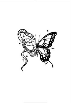 a black and white drawing of a butterfly with an intricate pattern on it's wings