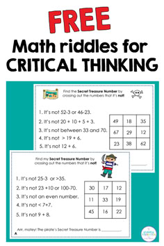 Free math riddle task cards for 2nd and 3rd grade skills Hands On Math Centers 3rd Grade, 2nd Grade Math Extension Activities, Math Extension Activities 3rd Grade, Math Enrichment 2nd, 4th Grade Math Games Free, Higher Order Thinking Questions Math, 3rd Grade Math Games, Math Intervention Activities