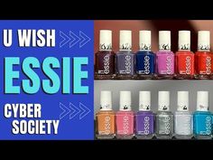 2 Essie Collections: "U Wish" & "Cyber Society" | Swatches & Review - YouTube Now Open, Manicure