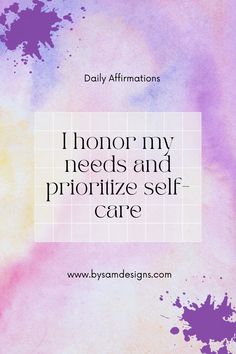 💖 Daily Affirmation for Self-Love 💖 Help nurture your inner self with love and kindness with this empowering daily affirmation. My Needs, Love And Kindness, Inner Self, Daily Affirmation, Cute Cartoon Animals, The Unexpected, Daily Affirmations, Cartoon Animals