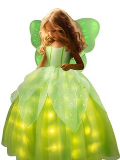 PRICES MAY VARY. Magical Light Up Dress Bring your little princess's dreams to life with UPORPOR's enchanting light up princess costume. This costume features a magical design adorned with sparkling lights that will captivate every one Hidden LED Strip Our Fairy Dress with Wings is made of 100% polyester won't make your daughter's skin itchy You can wear it immediately when you receive it Unlike other light-up princess dresses that require DIY assembly, our princess dress has the LED strip conce Fairy Princess Costume Kids, Four Seasons Halloween Costume, Halloween Costumes Girls Kids, Girl Halloween Costumes For Kids, Princess Costumes Kids, Toddler Halloween Costumes Girl, Kids Fairy Costume, Girls Halloween Costumes For Kids, Fairy Dress With Wings