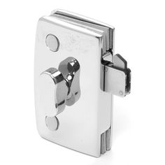 an image of a chrome plated door handle