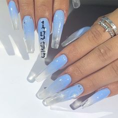 Cute Acrylic Nail Designs, Nails Blue, Nailed It, Luxury Nails