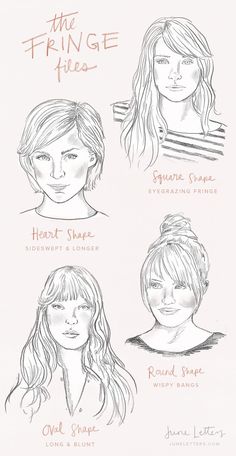 Bangs Wispy, Style Bangs, Hair Styles For Women, How To Style Bangs, The Fringe, Round Faces, How To Draw Hair