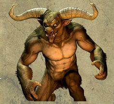 an image of a demon with horns on his head