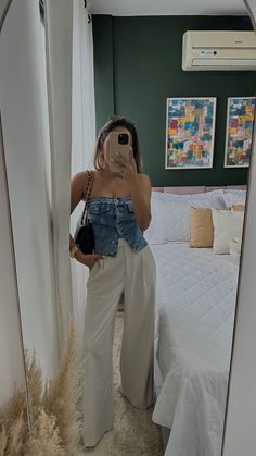 Denim Top Outfit, Elegant Classy Outfits, Trend Outfit, 2024 Outfits, 2024 Trends, Trendy Outfit, Causual Outfits, Fashion 2024