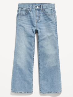 High-Waisted Baggy Wide-Leg Jeans for Girls | Old Navy Kids Jeans Girls, Jeans For Girls, Jeans Kids, Girls High, Adjustable Waistband, Perfect Jeans, Cute Everyday Outfits, Back To School Outfits, Really Cute Outfits