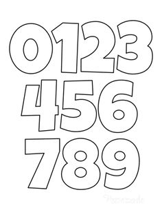 the numbers are cut out and ready to be colored